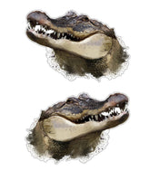 2 x Crocodile sticker decalsfor car , ute, motorhome truck , window, boat, truck - Mega Sticker Store
